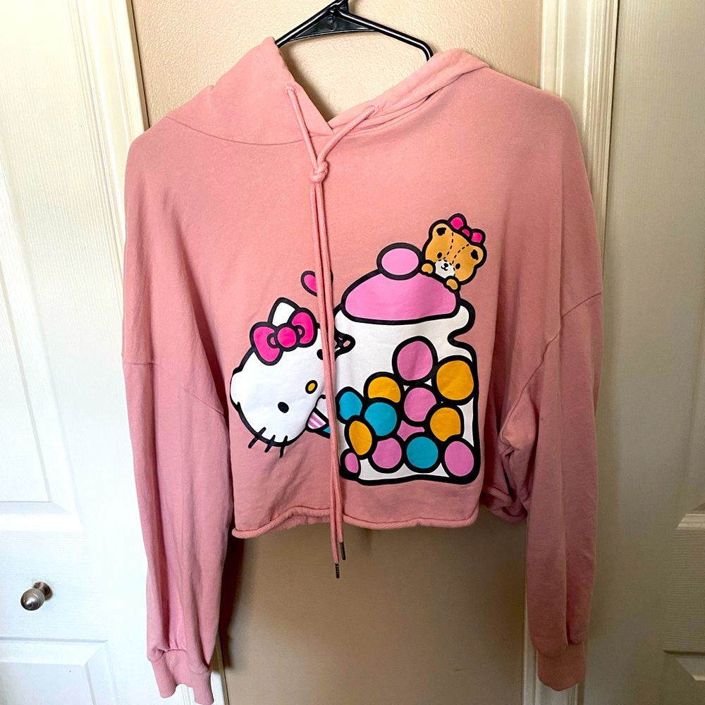 Shein X Hello Kitty crop top hoodie Size 1X